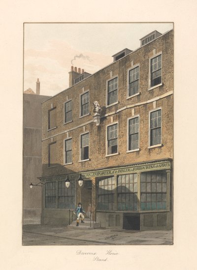 Devereux House, Strand, Londyn autorstwa George Shepheard