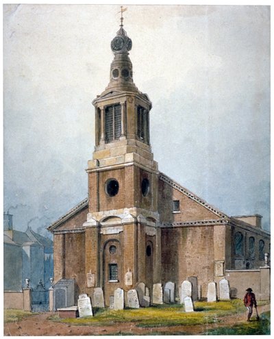 Kościół św. Anny, Dean Street, Soho, Londyn, 1828 autorstwa George Shepherd