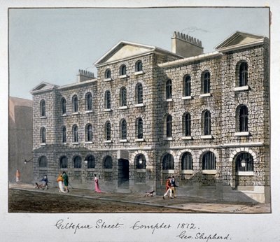 Giltspur Street Compter, City of London, 1812. autorstwa George Shepherd