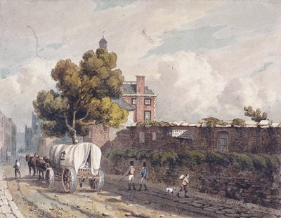 Mur londyński, Londyn, 1811 autorstwa George Shepherd