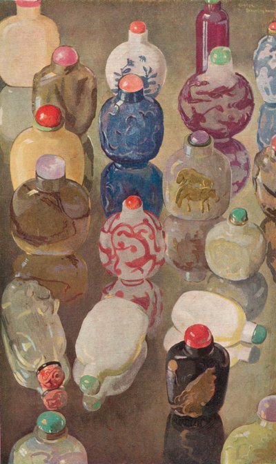 Chińskie butelki na tabakę, ok. 1923 r. autorstwa George Sheringham