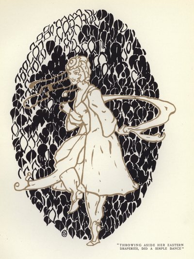 Ilustracja do „Szczęśliwego hipokryta” Maxa Beerbohma (kolor lito) autorstwa George Sheringham