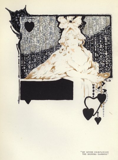 Ilustracja do The Happy Hipocrite autorstwa Maxa Beerbohma (kolor lito) autorstwa George Sheringham