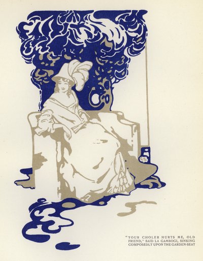 Ilustracja do The Happy Hipocrite autorstwa Maxa Beerbohma (kolor lito) autorstwa George Sheringham