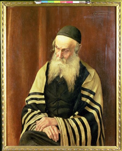 Aszkenazyjski rabin Jerozolimy autorstwa George Sherwood Hunter