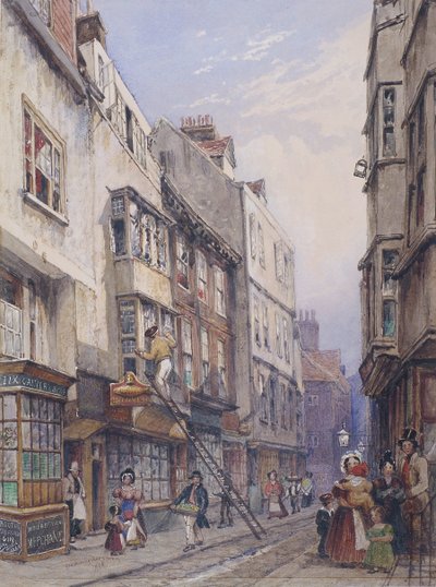 Bell Yard w pobliżu Chancery Lane, Londyn, 1835 autorstwa George Sidney Shepherd