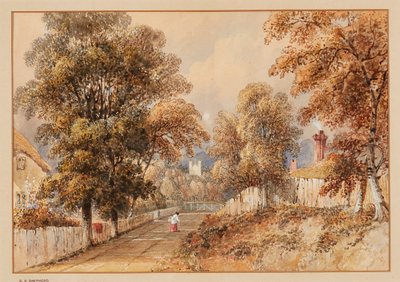 East Stratton (akwarela) autorstwa George Sidney Shepherd