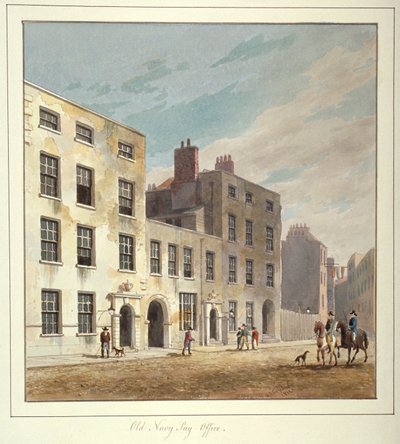 The Old Navy Pay Office, Old Broad Street, City of London, 1811. autorstwa George Sidney Shepherd