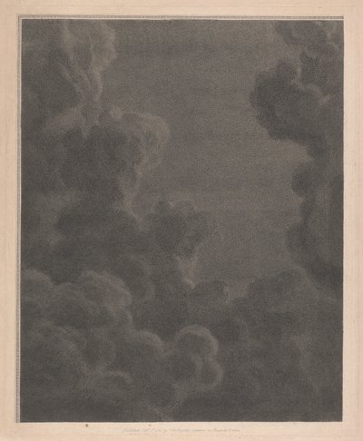 Zachodnie okno kaplicy, New College Oxford, chmury, część szopki autorstwa George Siegmund Facius