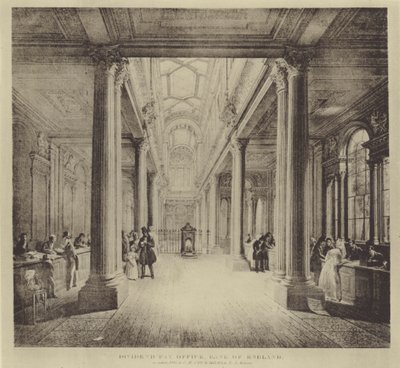Biuro wypłaty dywidendy, Bank of England autorstwa George Snr (after) Scharf