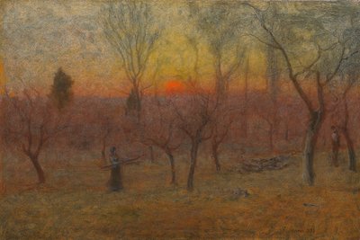 Gathering Wood, Montclair, New Jersey, 1889 autorstwa George Snr. Inness