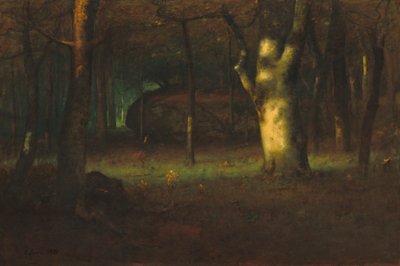 Zachód słońca w lesie, 1891 autorstwa George Snr. Inness
