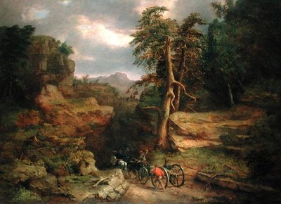 Ponure dni 1776 (olej na płótnie) autorstwa George Snr. Inness