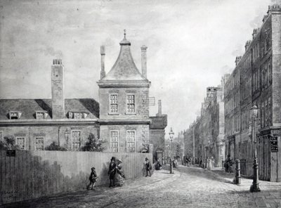 Montague House, Bloomsbury, Londyn 1845-49 autorstwa George Snr Scharf