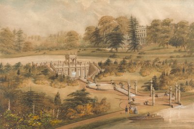 Projekt dla Cowley Manor, Gloucestershire autorstwa George Somers Clarke