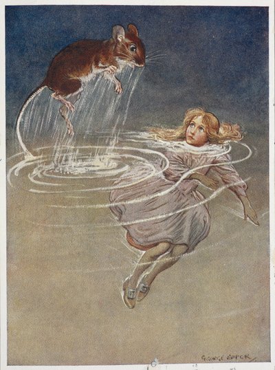 Alicja w kałuży łez autorstwa George Soper