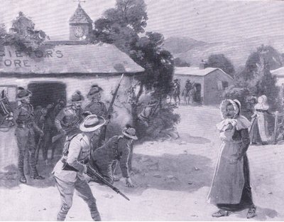 Wabiki Bethunes, z książki After Pretoria: The Guerilla War wydanej przez Harmsworth Bros Limited, 1901 autorstwa George Soper