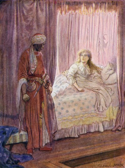 Desdemona obudził się i spojrzał na Otella autorstwa George Soper