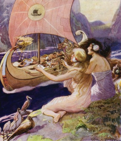 Jason i Argonauci: Syreny (kolor lito) autorstwa George Soper