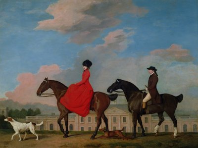 John i Sophia Musters jadą w Colwick Hall, 1777 autorstwa George Stubbs