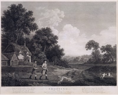 Strzelanie, tablica 2, ryt William Woollett (1735-85) 1770 (rycina i akwaforta w piątym stanie) autorstwa George Stubbs