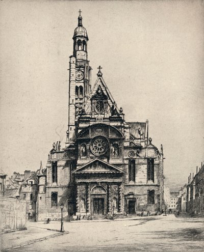 „Kościół St Etienne-du-Mont”, 1915 autorstwa George T Plowman