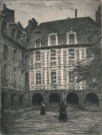 „Dom Victora Hugo, Places des Vosges”, 1915 autorstwa George T Plowman