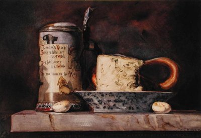 Martwa natura z Serem i Stein autorstwa George Thompson Hobbs