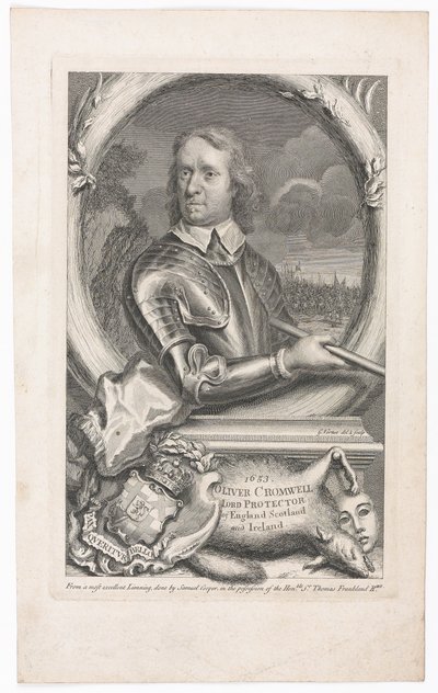 ?1653 Oliver Cromwell Lord Protektor Anglii, Szkocji i Irlandii? autorstwa George Vertue