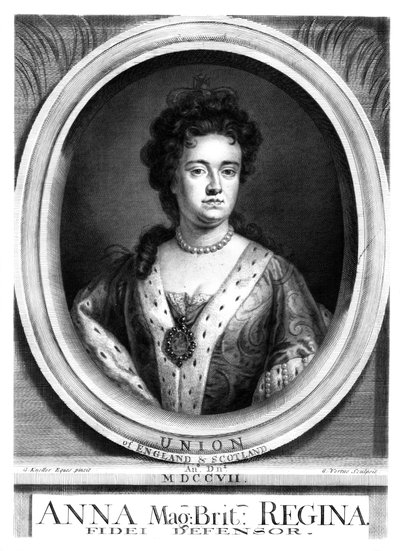 Anne, królowa Wielkiej Brytanii i Irlandii. autorstwa George Vertue