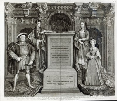 Familia Regia, czyli Rodzina Henryka VIII, 1742 autorstwa George Vertue