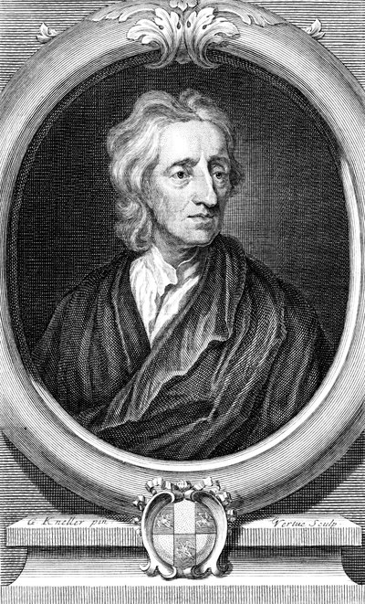 John Locke, angielski filozof, c1713 autorstwa George Vertue