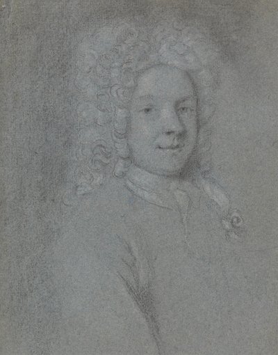 Portret Johna Dixona, zwrócony w prawo autorstwa George Vertue