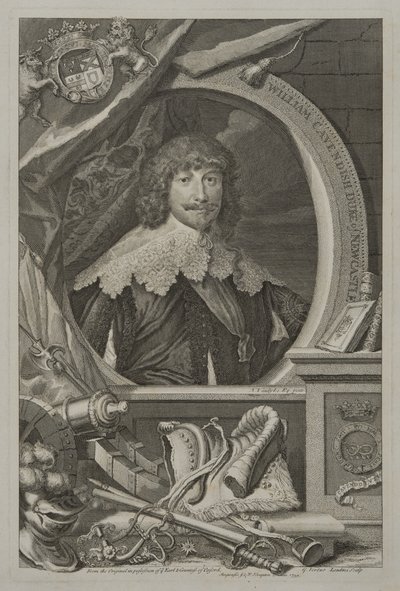 Portret Williama Cavendisha, 1. księcia Newcastle, 1739 autorstwa George Vertue