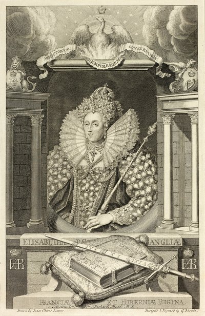 Królowa Elżbieta I autorstwa George Vertue