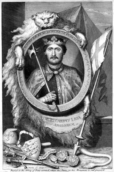 Ryszard I, król Anglii. autorstwa George Vertue