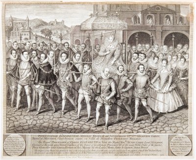 Królewska procesja królowej Elżbiety I, ok. 1580 1744 autorstwa George Vertue