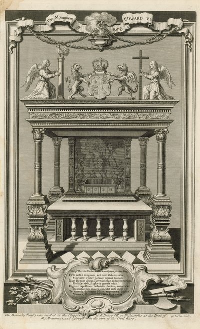 Pomnik króla Edwarda VI autorstwa George Vertue