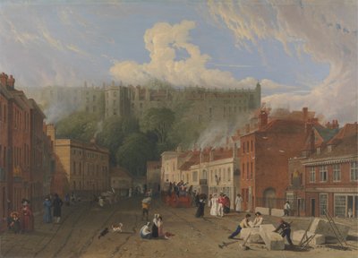 Uma vista da Thames Street, Windsorpolish autorstwa George Vincent