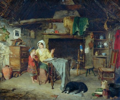 Ettrick. Pasterz Pierwsze wrażenia od matki, 1858 autorstwa George Washington Brownlow