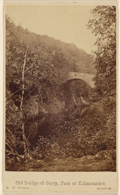 Stary Most Garry, Przełęcz Killiecrankie. autorstwa George Washington Wilson
