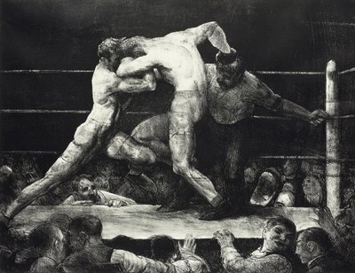 Jeleń u Sharkeya, 1947 autorstwa George Wesley Bellows