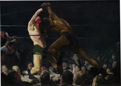Obaj członkowie tego klubu autorstwa George Wesley Bellows