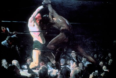Obaj członkowie tego klubu, 1909 autorstwa George Wesley Bellows
