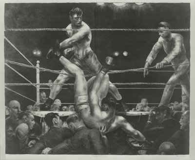 Dempsey i Firpo autorstwa George Wesley Bellows