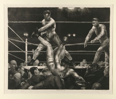Dempsey i Firpo autorstwa George Wesley Bellows