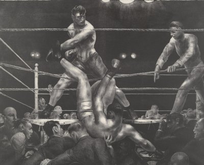 Dempsey i Firpo autorstwa George Wesley Bellows