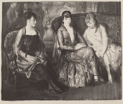 Elsie, Emma i Marjorie, drugi kamień, 1921. autorstwa George Wesley Bellows