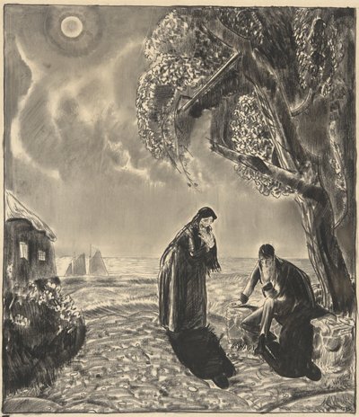Liczby w świetle księżyca autorstwa George Wesley Bellows