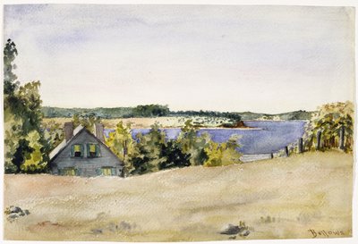 Zatoka Gardiners z Sag Harbor, 1899 (akwarela na papierze) autorstwa George Wesley Bellows